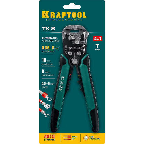 TK-8 стриппер автоматический многофункциональный, 0.05 - 8 мм2, KRAFTOOL