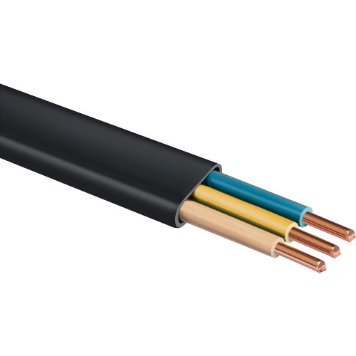 ЗУБР ВВГ-Пнг(А)-LS 3x1.5 mm2 кабель силовой 50 м, ГОСТ 31996-2012