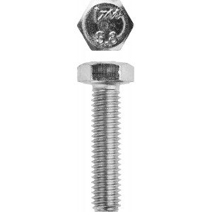 Болт ГОСТ 7798-70, M6 x 30 мм, 5 кг, кл. пр. 5.8, оцинкованный, ЗУБР