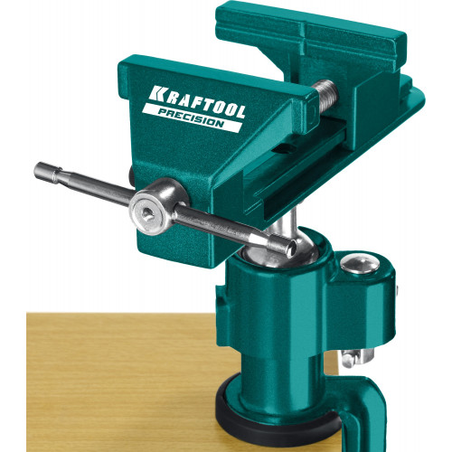 Шарнирно-поворотные тиски KRAFTOOL PRECISION 75 мм