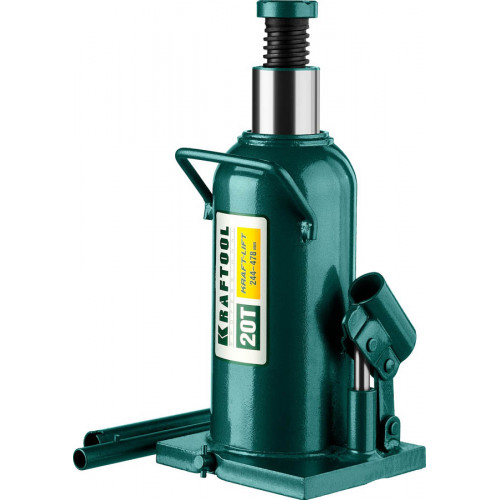 KRAFTOOL KRAFT-LIFT 20т, 244-449мм домкрат бутылочный гидравлический, KRAFT BODY