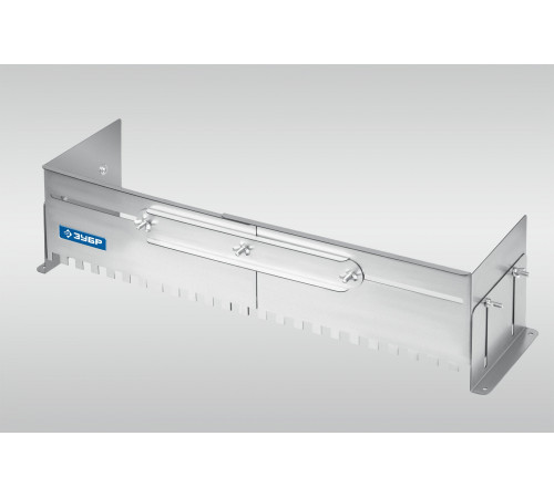 ЗУБР зуб 12*12 мм, до 600 мм, оцинкованная сталь, Раздвижная гребенка для плитки, ПРОФЕССИОНАЛ (08045-12)