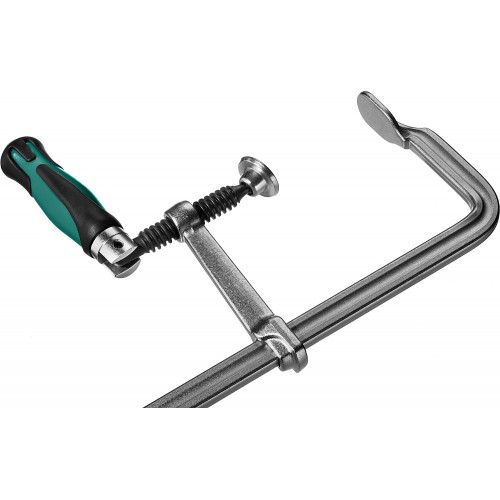 FORGE FF-200/100 струбцина тип F 200/100 мм, 450 кгс, KRAFTOOL