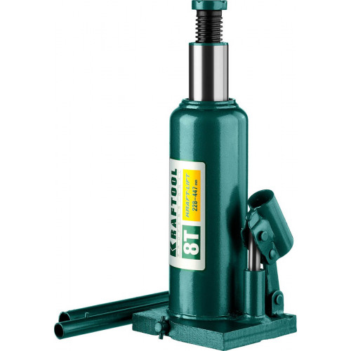 KRAFTOOL KRAFT-LIFT 8т, 228-450мм домкрат бутылочный гидравлический, KRAFT BODY