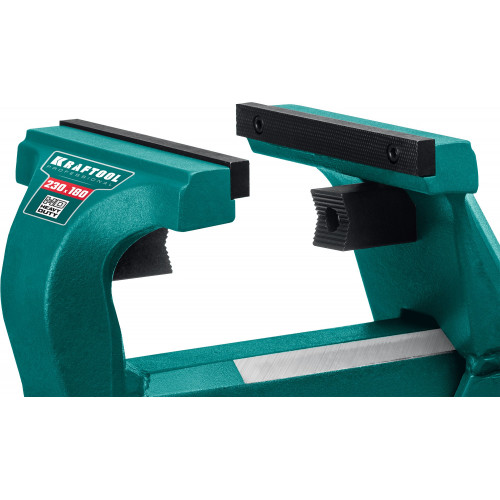Кованые стальные тиски KRAFTOOL FORGE-180/230 с регулировкой компенсации люфта