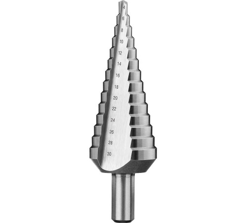 ЗУБР 4-30мм, 14 ступеней, сверло ступенчатое, сталь Р6М5