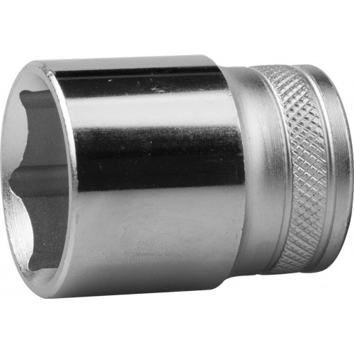Торцовая головка KRAFTOOL ″INDUSTRIE QUALITAT″, Cr-V, FLANK, хромосатинированная, 1/2″, 27 мм