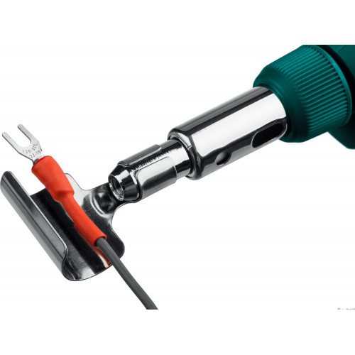 Газовый паяльник KRAFTOOL SolderPro 120K, набор 10-в-1, 30-120 Вт, горелка, фен, пьезоподжиг, 1300°С