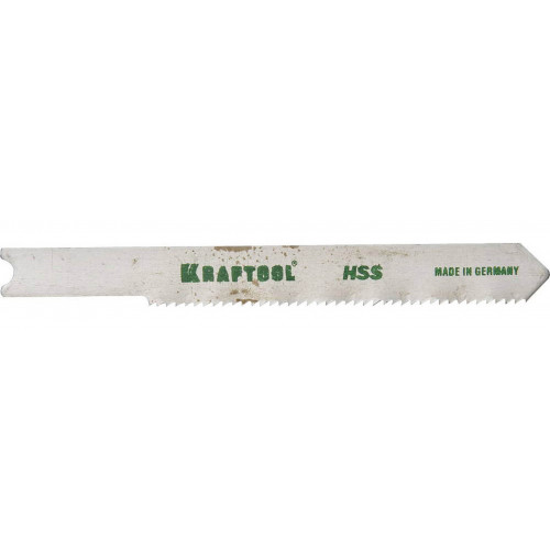 Полотна KRAFTOOL, T218A, для эл/лобзика, HSS, по металлу, фигурный рез, EU-хвост., шаг 1,2мм, 50мм, 2шт