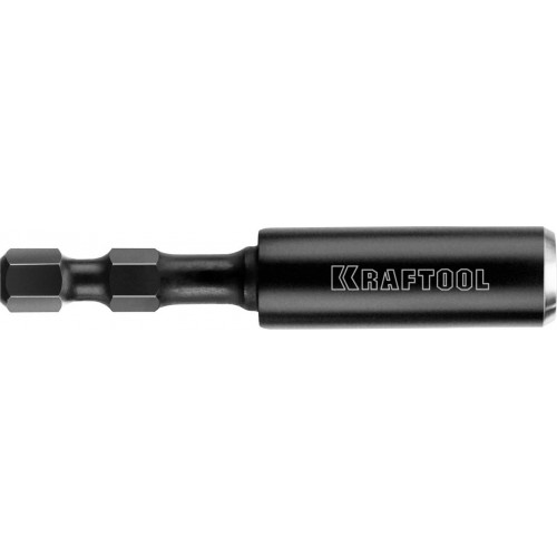 Адаптер KRAFTOOL ″PRO″ Impact Pro для бит, для ударных шуруповертов, хвостовик E 1/4″, магнитный, 60мм