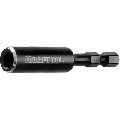 Адаптер KRAFTOOL ″PRO″ Impact Pro для бит, для ударных шуруповертов, хвостовик E 1/4″, магнитный, 60мм