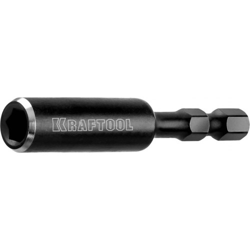 Адаптер KRAFTOOL ″PRO″ Impact Pro для бит, для ударных шуруповертов, хвостовик E 1/4″, магнитный, 60мм