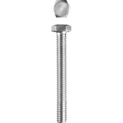 Болт ГОСТ 7798-70, M5 x 40 мм, 5 кг, кл. пр. 5.8, оцинкованный, ЗУБР
