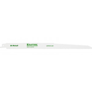 Полотно KRAFTOOL ″INDUSTRIE QUALITAT″, S1222VF, для эл/ножовки, Bi-Metall, по металлу, дереву, шаг 1,8-2,5мм, 280мм
