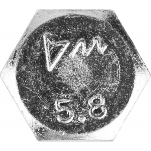 Болт ГОСТ 7798-70, M12 x 60 мм, 5 кг, кл. пр. 5.8, оцинкованный, ЗУБР