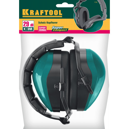 Защитные наушники KRAFTOOL PROFI-29 защита до 109дБ, шарнирное крепление чашек