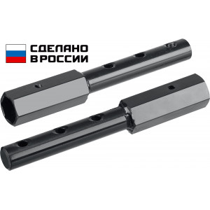 ЗУБР УД-3, HEX 32 - круг 30мм, удлинитель, набор 2 шт