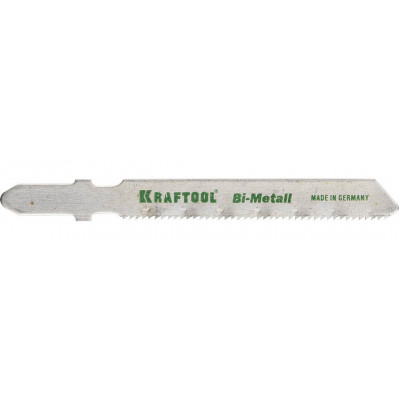 Полотна KRAFTOOL, T118AF, для эл/лобзика, Bi-Metall, по металлу (1,5-2мм), EU-хвост., шаг 1,2мм, 50мм, 2шт