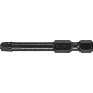 Биты ЗУБР ″ПРОФИ″ TORX, тип хвостовика E 1/4″, T30, 50мм, 2шт, на карточке