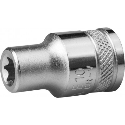 Торцовая головка KRAFTOOL ″INDUSTRIE QUALITAT″, Cr-V, внешний TORX, хромосатинированная, 1/2″, Е 11