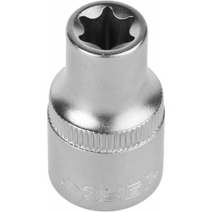 Головка торцовая ЗУБР ″Мастер″ (1/2″), Cr-V, E-TORX, хроматированное покрытие, E12