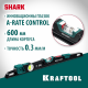 Литой уровень KRAFTOOL с глазком A-RATE CONTROL, 600 мм Shark