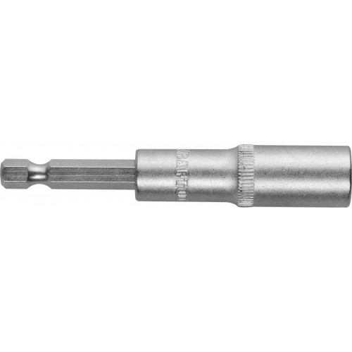 Бита KRAFTOOL с торцовой головкой, удлиненная, Cr-V, хвостовик E 1/4″, 10мм