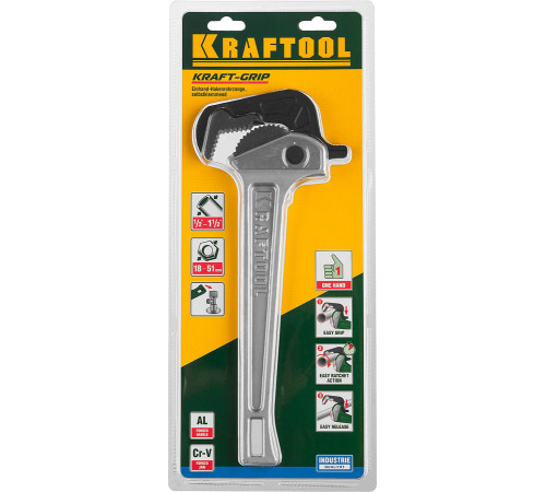 KRAFTOOL MASTERGRIP, 1.5″, трубный ключ быстрозажимной