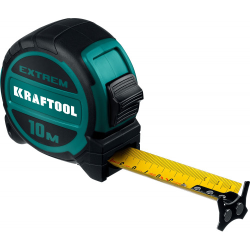KRAFTOOL Extrem, 10 м х 32 мм, рулетка со сверх широким полотном (34127-10)