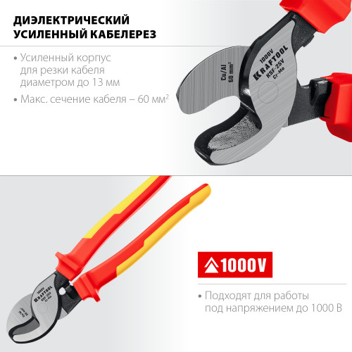 KSF-25V Кабелерез диэлектрический усиленный, KRAFTOOL