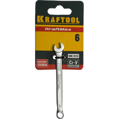 Комбинированный гаечный ключ 6 мм, KRAFTOOL