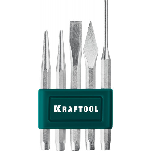 KRAFTOOL GRAND-5 набор зубил и кернеров, 5 предметов