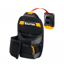 KRAFTOOL KP-8 с быстросъёмным креплением FastClip, 8 карманов и петель, 170 х 260 мм, поясная сумка (38776)