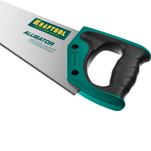 Ножовка (пила) ″Alligator TOOLBOX 13″ 350 мм, 13 TPI, специальный зуб, компактная, точный рез всех видов материалов, KRAFTOOL