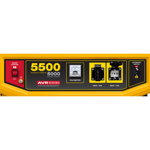 GS-6500 бензиновый генератор, 5500 Вт, STEHER