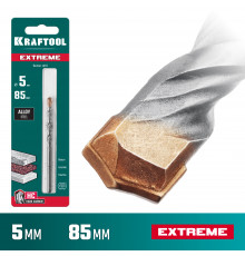 KRAFTOOL EXTREME 5 х 85 сверло по бетону, 3-х гранный хвостовик