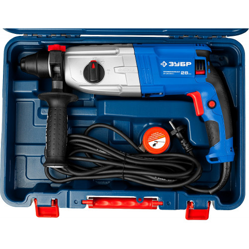 Перфоратор ЗУБР 800 Вт, 28 мм, SDS Plus, серия Профессионал (ЗП-28-800 К)