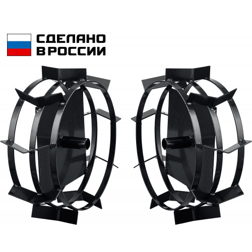 ЗУБР ГР-5, 470х160 мм, грунтозацепы для мотоблоков, набор 2 шт