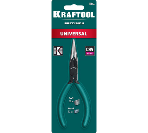 KRAFTOOL Kraft Mini 140 мм, Прецизионные тонкогубцы (220017-3-14)