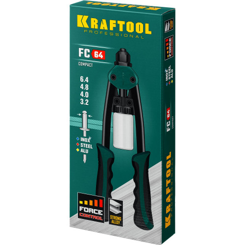 KRAFTOOL FC-64 компактный двуручный заклепочник, ″Force Control″