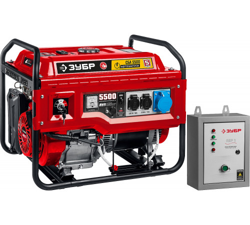 СБА-5500 бензиновый генератор с автозапуском, 5500 Вт, ЗУБР