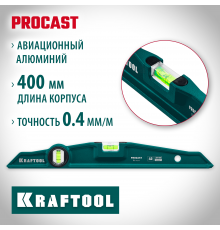 Литой уровень KRAFTOOL 400 мм PROCAST