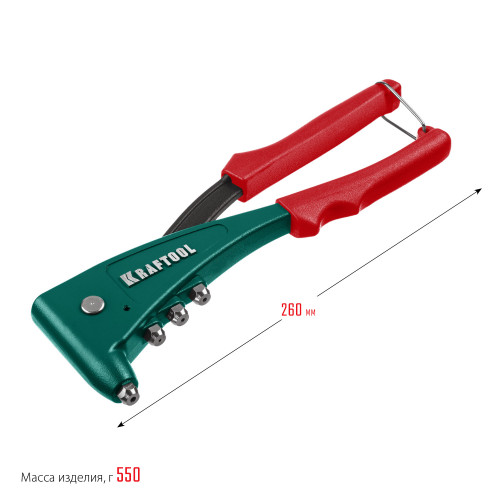 KRAFTOOL X-5F заклепочник с функцией FIX (удержание заклепки) в кейсе