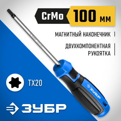 ЗУБР Профессионал TX20x100 отвертка