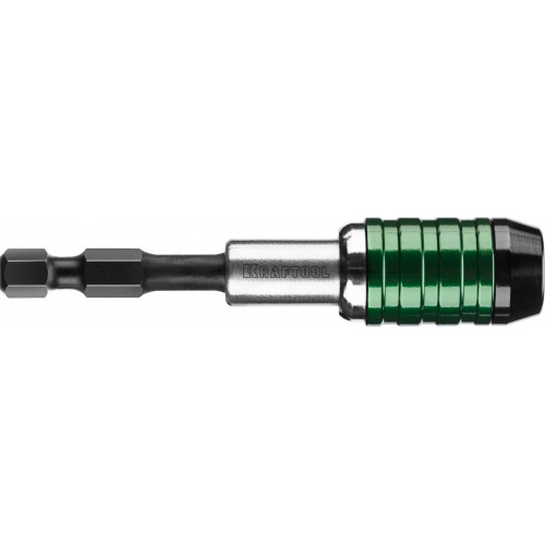 Адаптер KRAFTOOL ″PRO″ Impact Pro для бит, для ударных шуруповертов, хвостовик E 1/4″, торсионный, 60мм