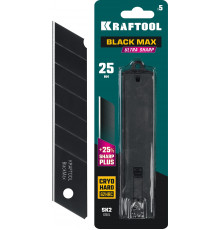 KRAFTOOL BLACK MAX 25 мм лезвия сегментированные, 5 шт