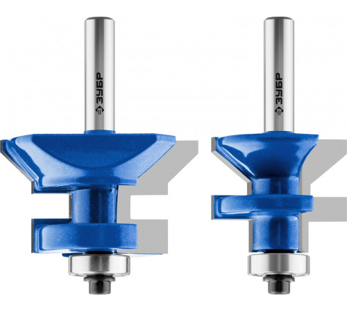 ЗУБР 50x30мм, хвостовик 8мм, Набор фрез для вагонки