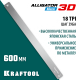 KRAFTOOL Alligator 3D, 600 мм, полотно по металлу для стусла прецизионного