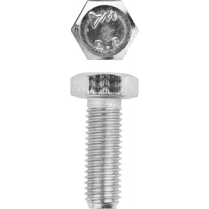 Болт ГОСТ 7798-70, M12 x 30 мм, 5 кг, кл. пр. 5.8, оцинкованный, ЗУБР