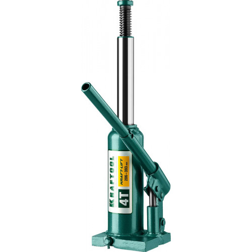 KRAFTOOL KRAFT-LIFT 4т, 204-391мм домкрат бутылочный гидравлический, KRAFT BODY